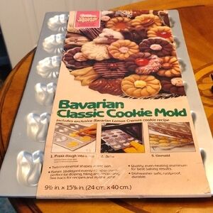 NWT Vintage Wilton Bavarian Cookie Mold Pan